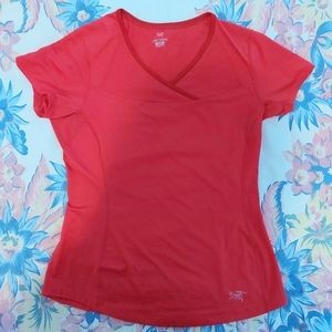 Arc'teryx Athletic Hiking Tee Coral